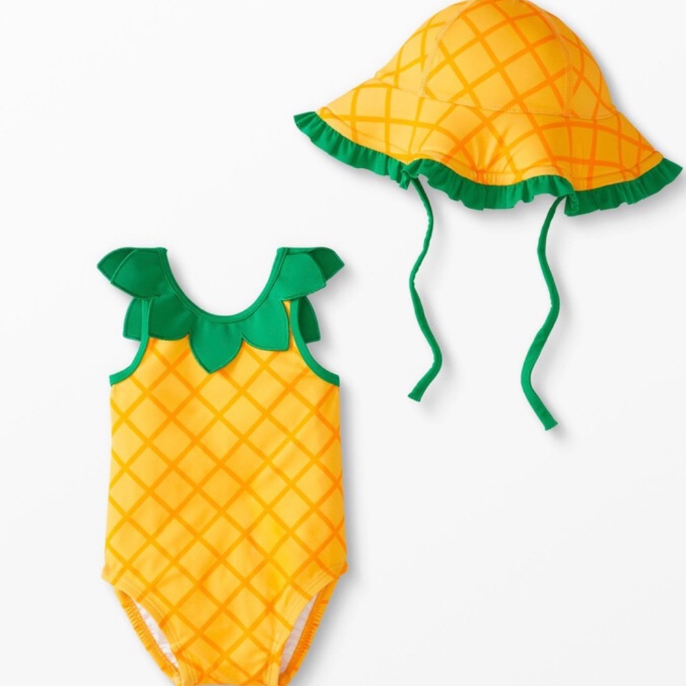 SOLD. HANNA ANDERSON PINEAPPLE SWIMSUIT